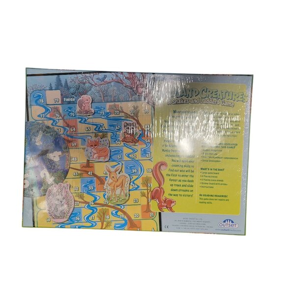 Woodland Creatures Snakes & Ladders Game Exclusive For Kids & Family Fun - Picture 3 of 6